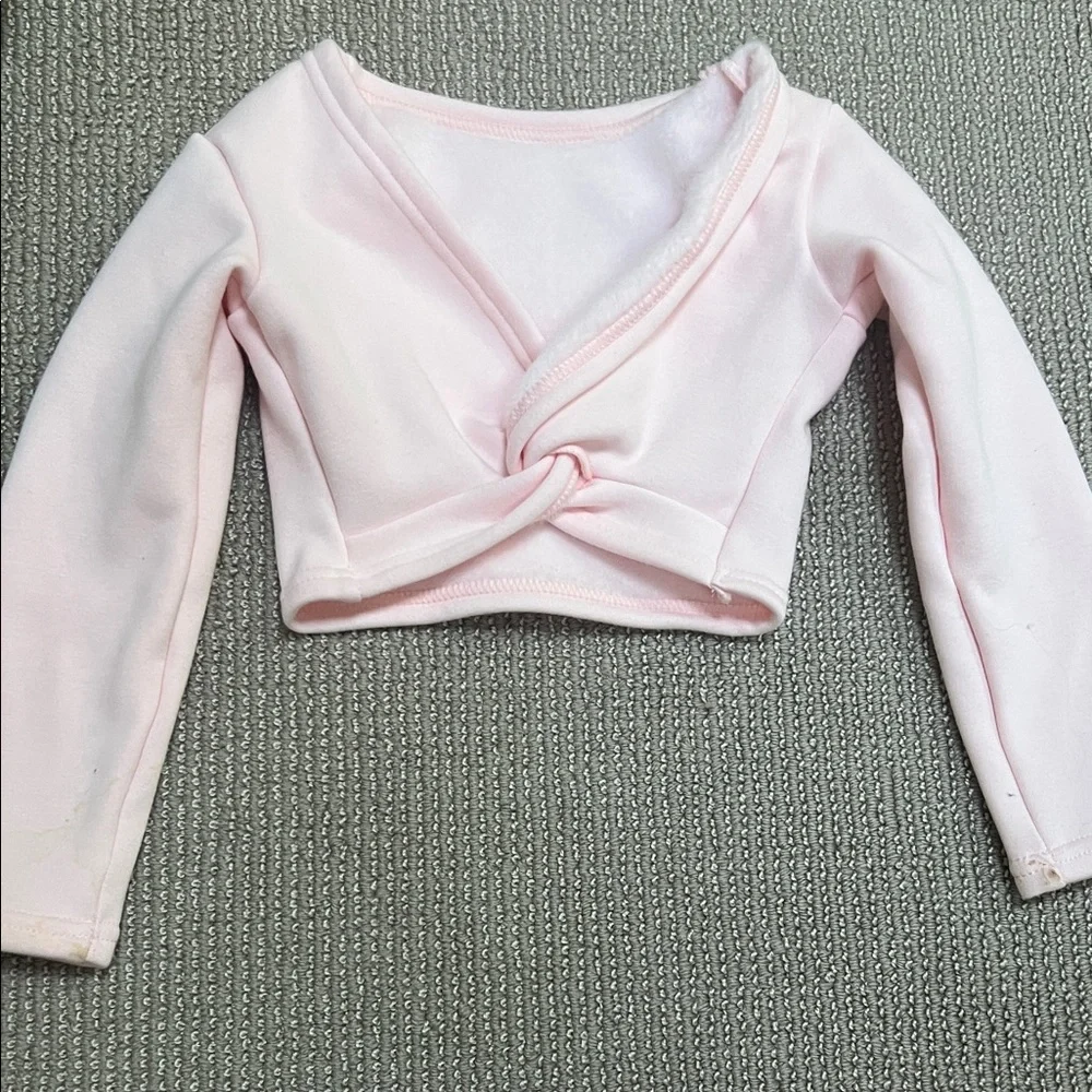 Pink Long Sleeve Wrap Top - Picture 2 of 8